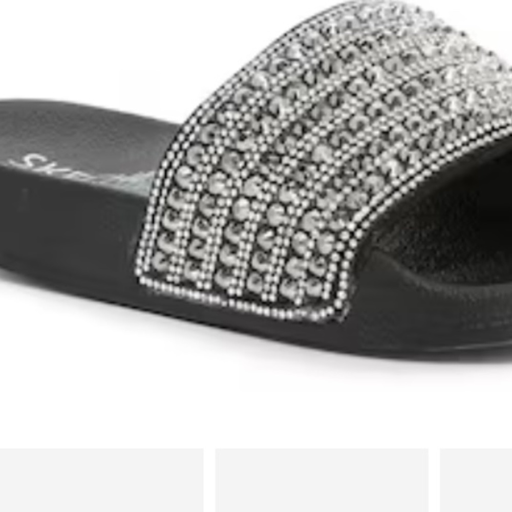 Skechers Rhinestone Slides Size 10